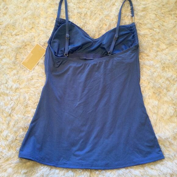 Michael Kors new blue Tankini swim top XS - Picture 3 of 5